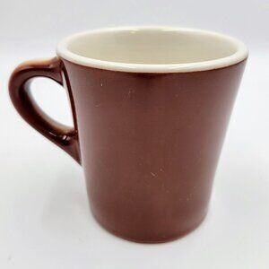 Vintage Mug Cup Restaurant Ware Brown Read